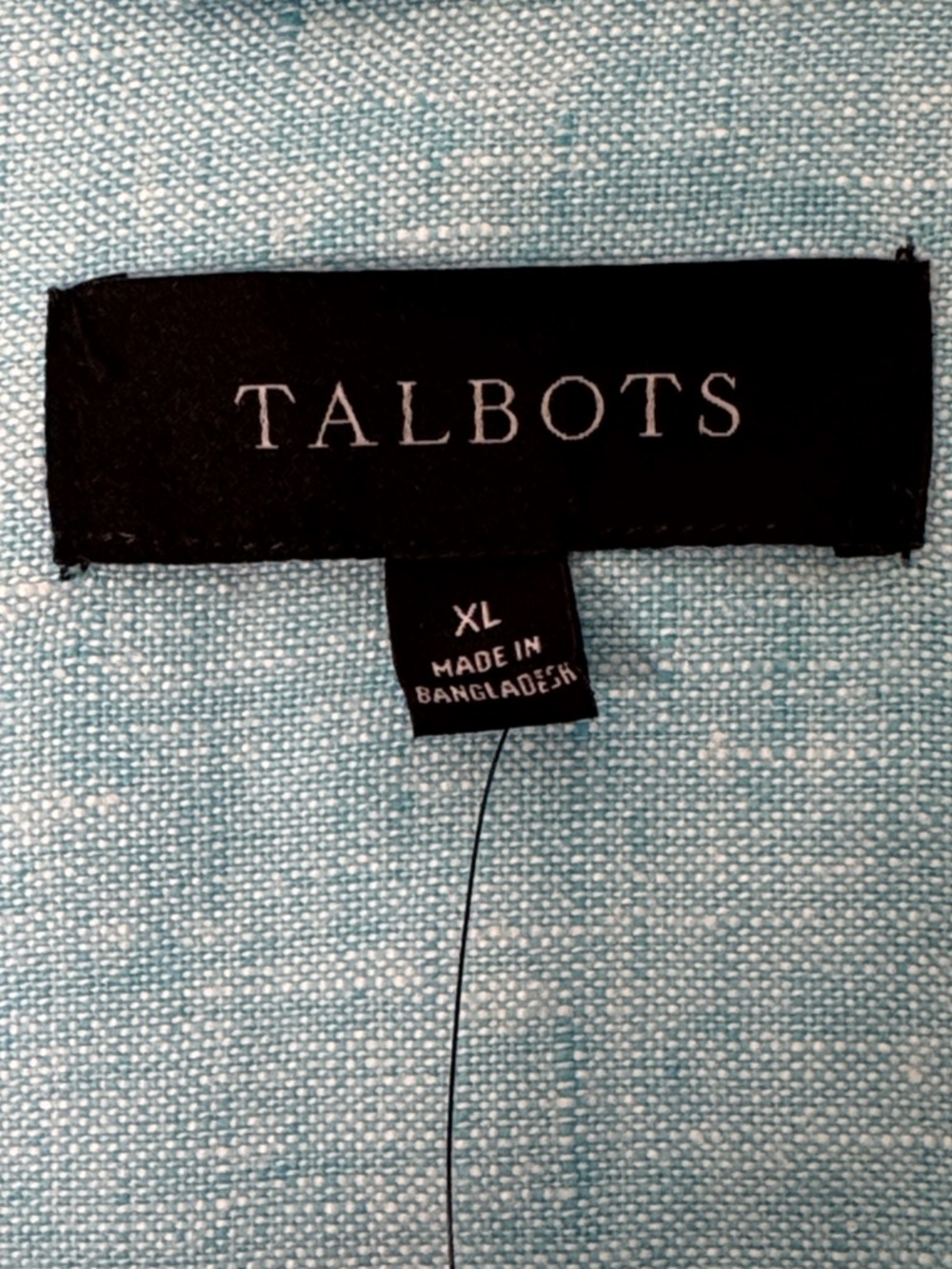Talbots Light Blue Button-Front Washed Linen Jacket Size XL - Picture 7 of 11
